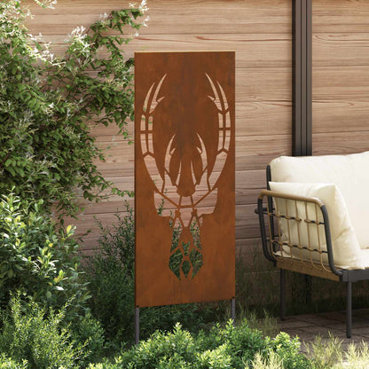 vidaXL Garden Privacy Screen Rusty 50 x 140 cm Weathering Steel 3