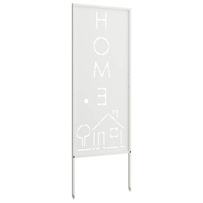 vidaXL Garden Privacy Screen White 50 x 140 cm Cold-rolled steel 6
