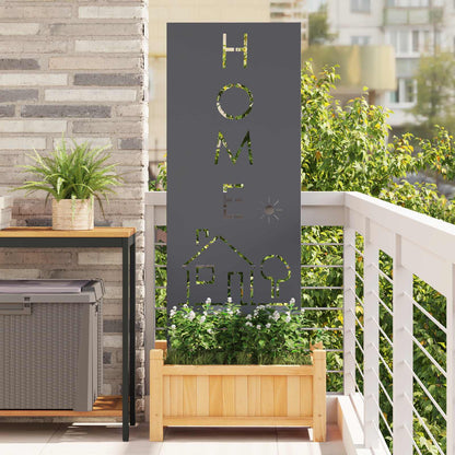 vidaXL Garden Privacy Screen Anthracite 50 x 140 cm Cold-rolled steel 1