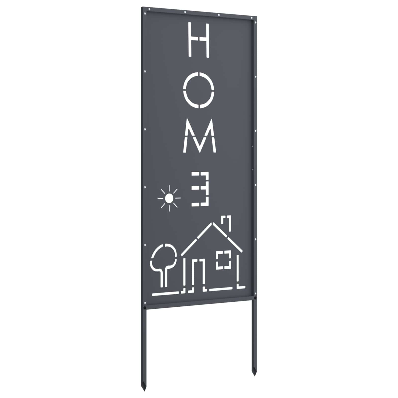 vidaXL Garden Privacy Screen Anthracite 50 x 140 cm Cold-rolled steel 6