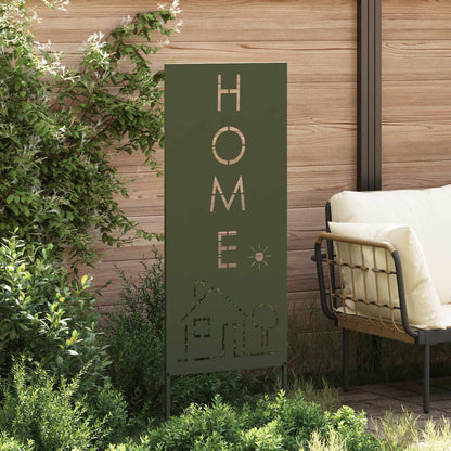 vidaXL Garden Privacy Screen Olive green 50 x 140 cm Cold-rolled steel 3