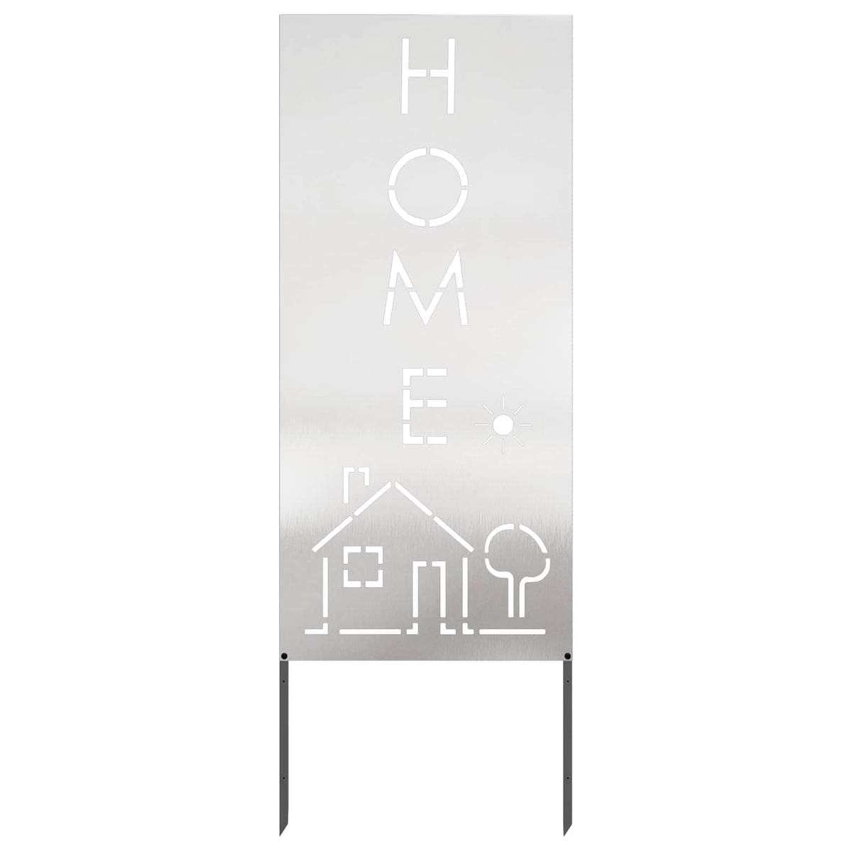 Garden Privacy Screen Silver 50 x 140 cm Stainless steel Alphabet