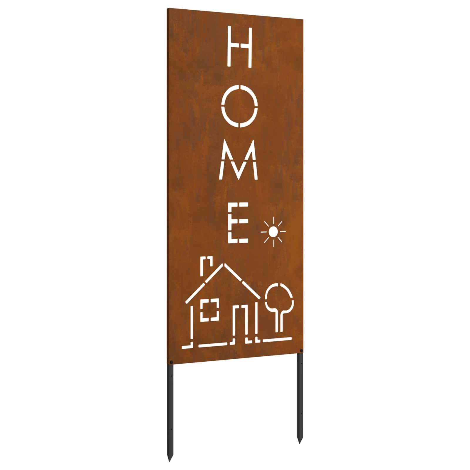 vidaXL Garden Privacy Screen Rusty 50 x 140 cm Weathering Steel 2