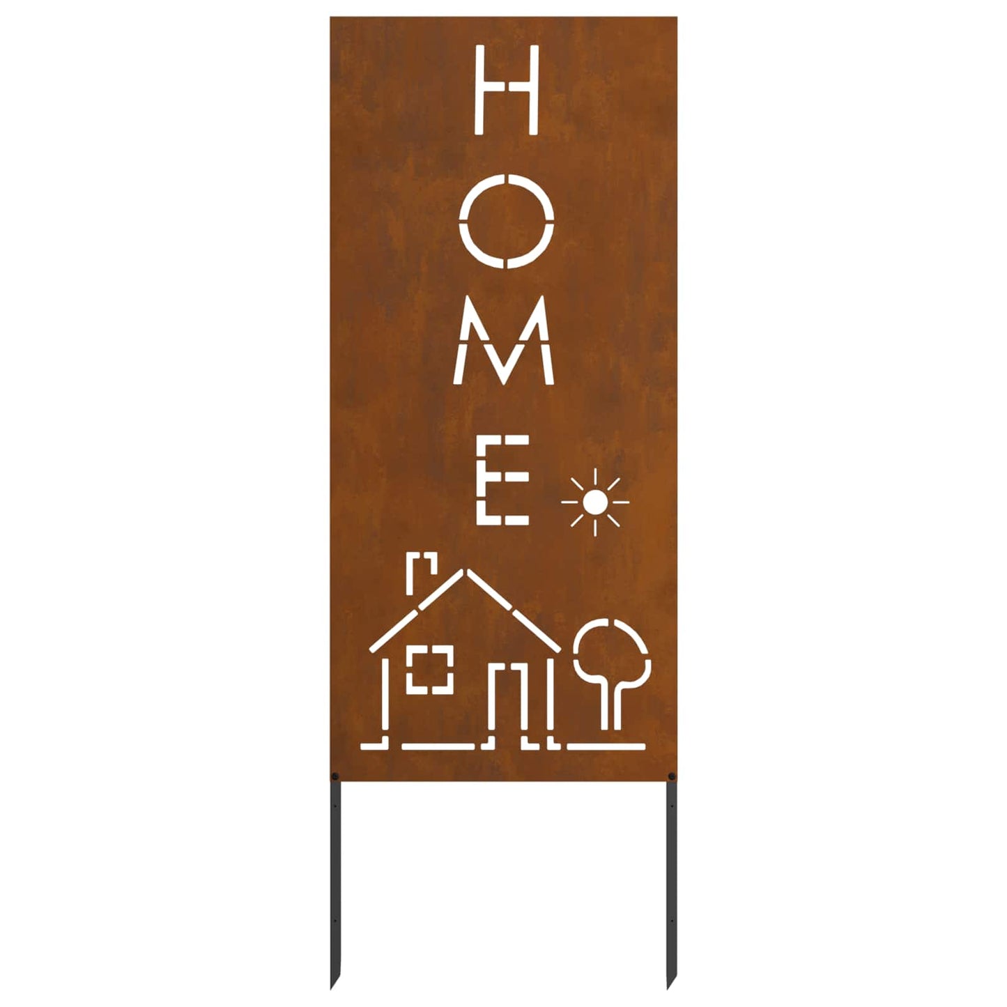 vidaXL Garden Privacy Screen Rusty 50 x 140 cm Weathering Steel 4