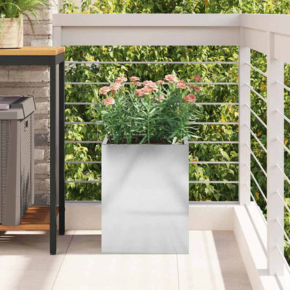 vidaXL Garden Planter Stainless Steel 32 x 32 x 40 cm Stainless Steel 4