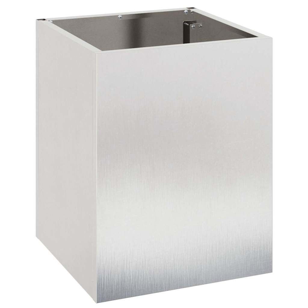 vidaXL Garden Planter Stainless Steel 32 x 32 x 40 cm Stainless Steel 2