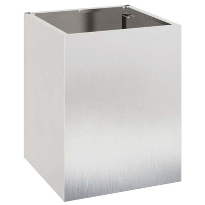 vidaXL Garden Planter Stainless Steel 32 x 32 x 40 cm Stainless Steel 2
