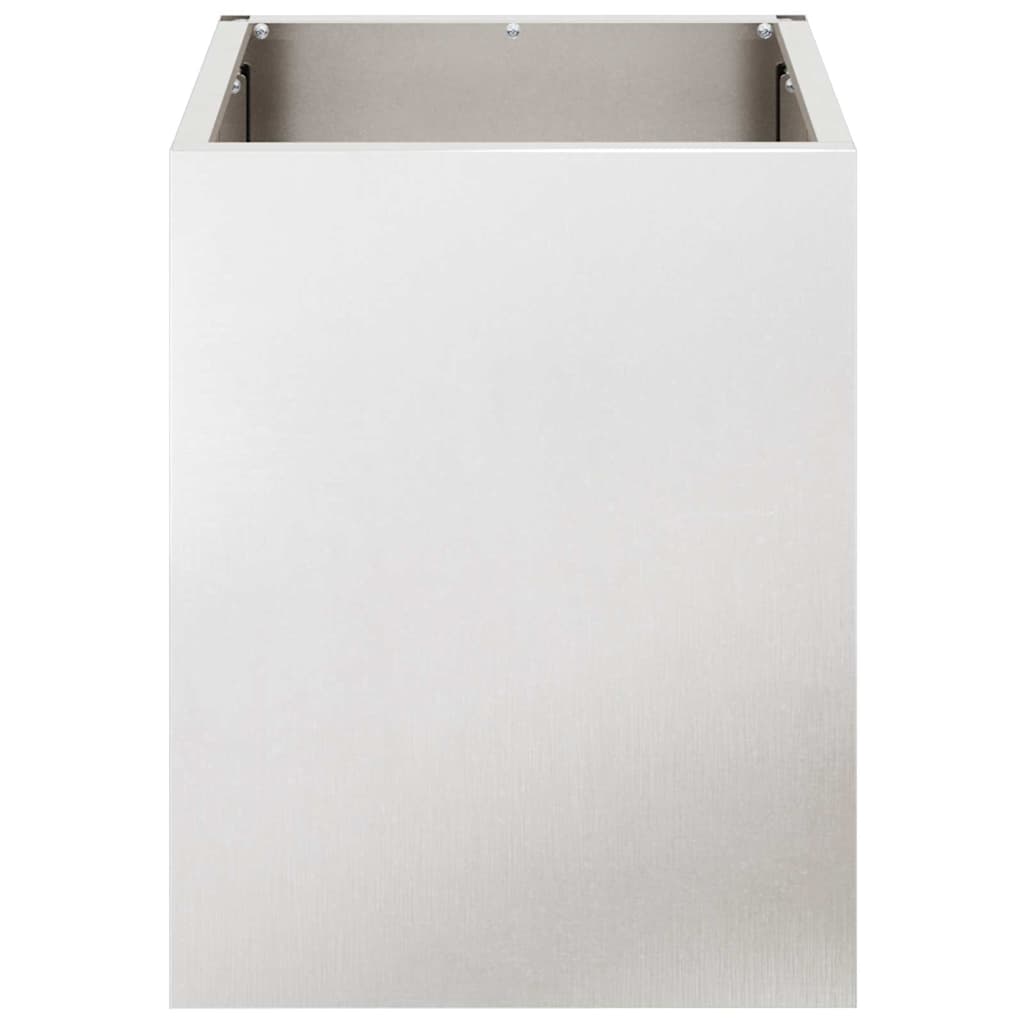 vidaXL Garden Planter Stainless Steel 32 x 32 x 40 cm Stainless Steel 5