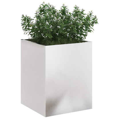 vidaXL Garden Planter Stainless Steel 32 x 32 x 40 cm Stainless Steel 3