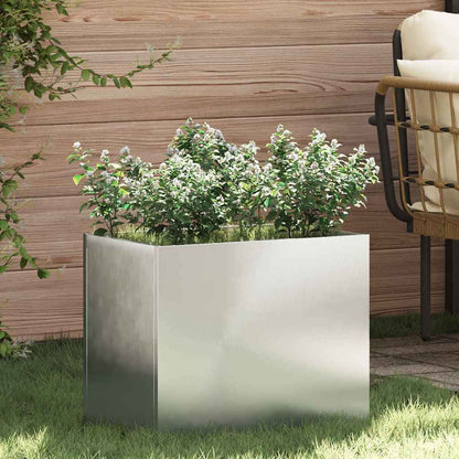 vidaXL Garden Planter Galvanised Steel 50 x 32 x 40 cm 1
