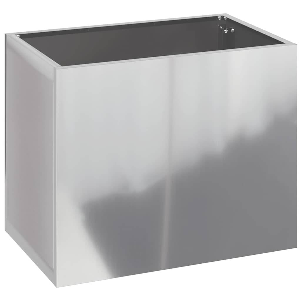 vidaXL Garden Planter Galvanised Steel 50 x 32 x 40 cm 2