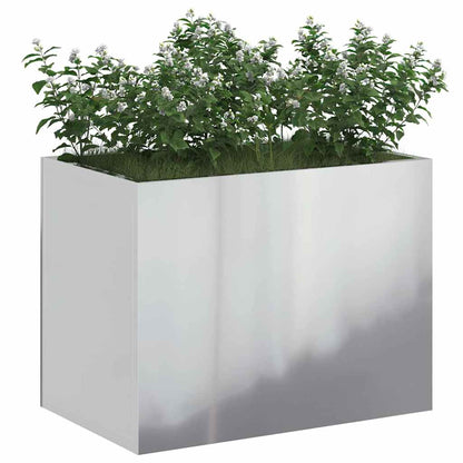 vidaXL Garden Planter Galvanised Steel 50 x 32 x 40 cm 3