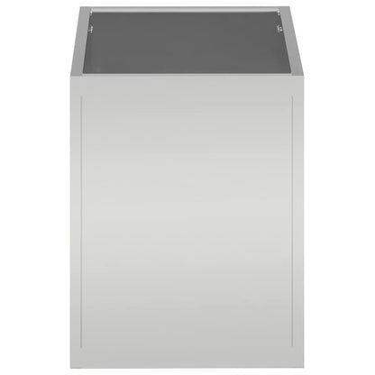 vidaXL Garden Planter Galvanised Steel 50 x 32 x 40 cm 6