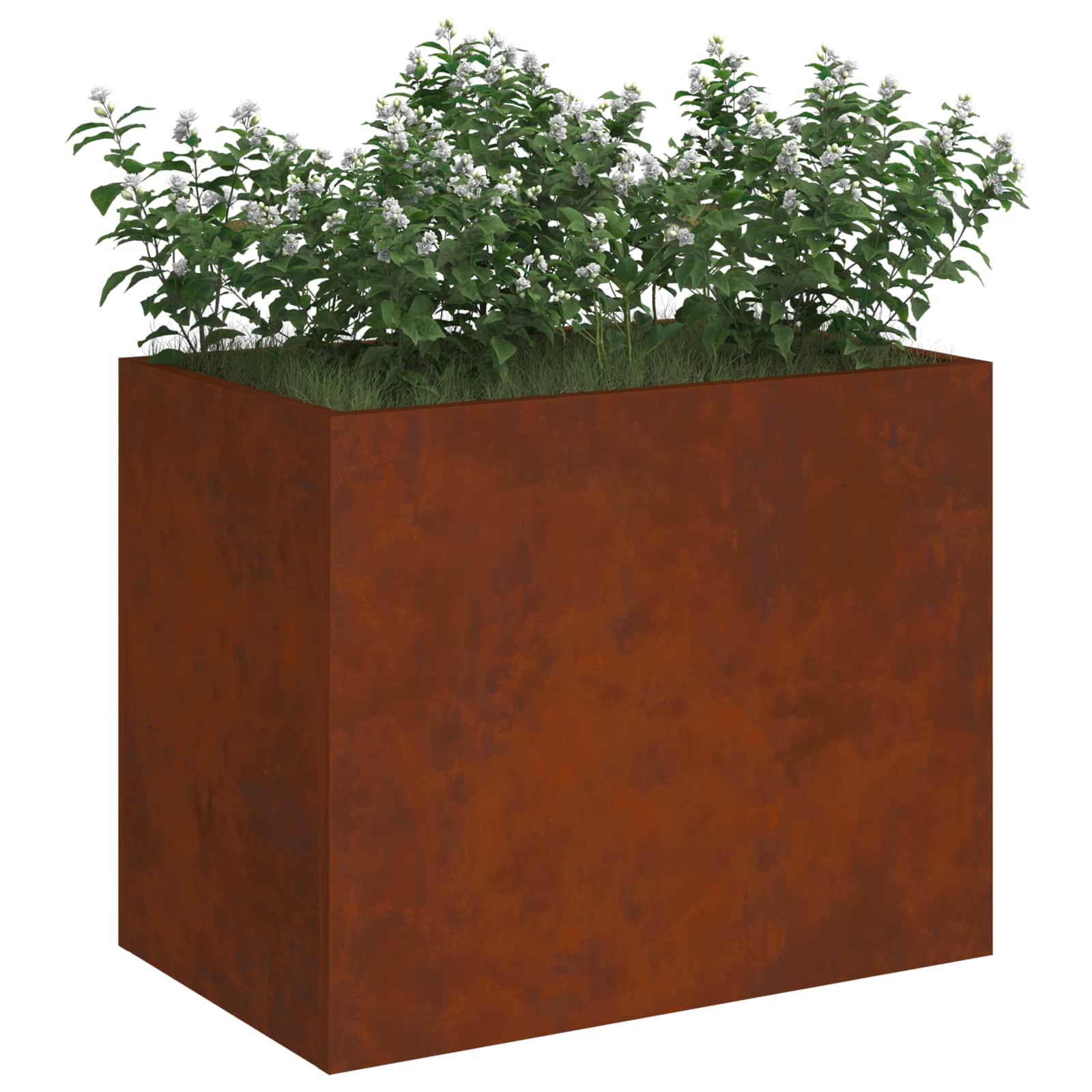 vidaXL Garden Planter Rusty 50 x 32 x 40 cm Weathering Steel 3