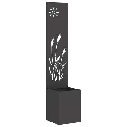 vidaXL Garden Privacy Screen Black 32 x 32 x 150 cm Cold-rolled steel 2