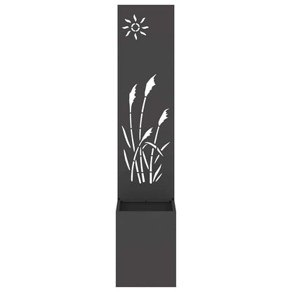 vidaXL Garden Privacy Screen Black 32 x 32 x 150 cm Cold-rolled steel 5