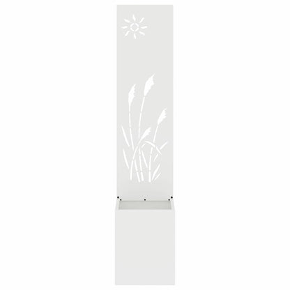 vidaXL Garden Privacy Screen White 32 x 32 x 150 cm Cold-rolled steel 5