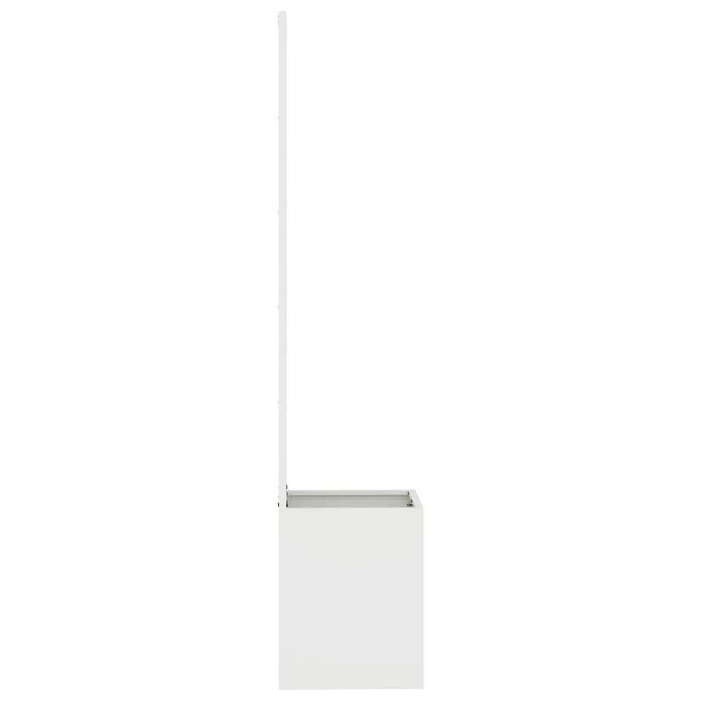 vidaXL Garden Privacy Screen White 32 x 32 x 150 cm Cold-rolled steel 6