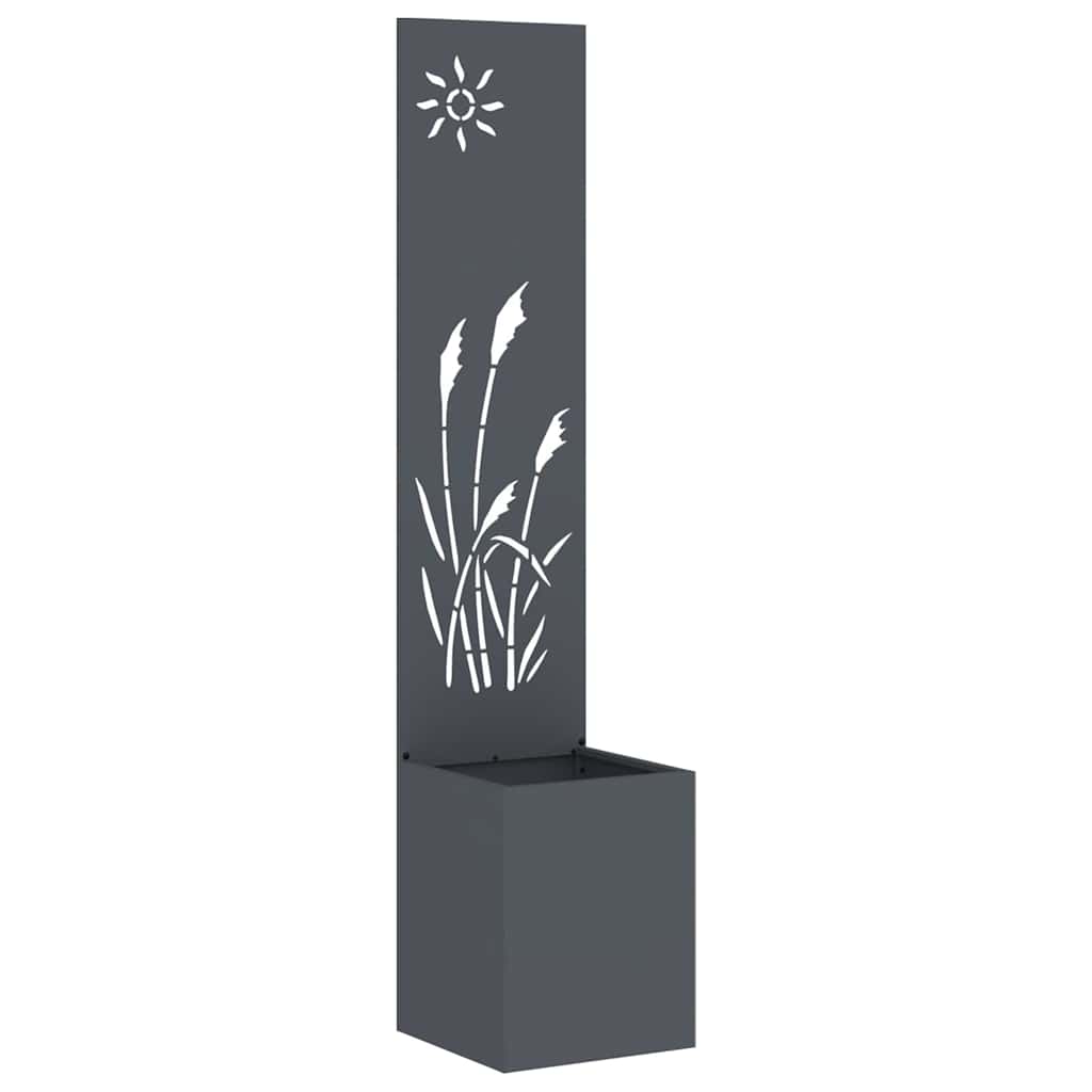 vidaXL Garden Privacy Screen Fretwork Anthracite 32 x 32 x 150 cm 2