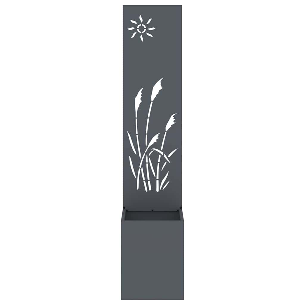 vidaXL Garden Privacy Screen Fretwork Anthracite 32 x 32 x 150 cm 5