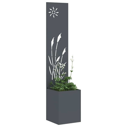 vidaXL Garden Privacy Screen Fretwork Anthracite 32 x 32 x 150 cm 3