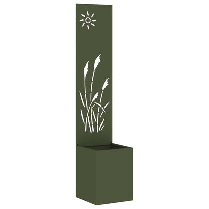 vidaXL Garden Privacy Screen Fretwork Olive green 32 x 32 x 150 cm 2