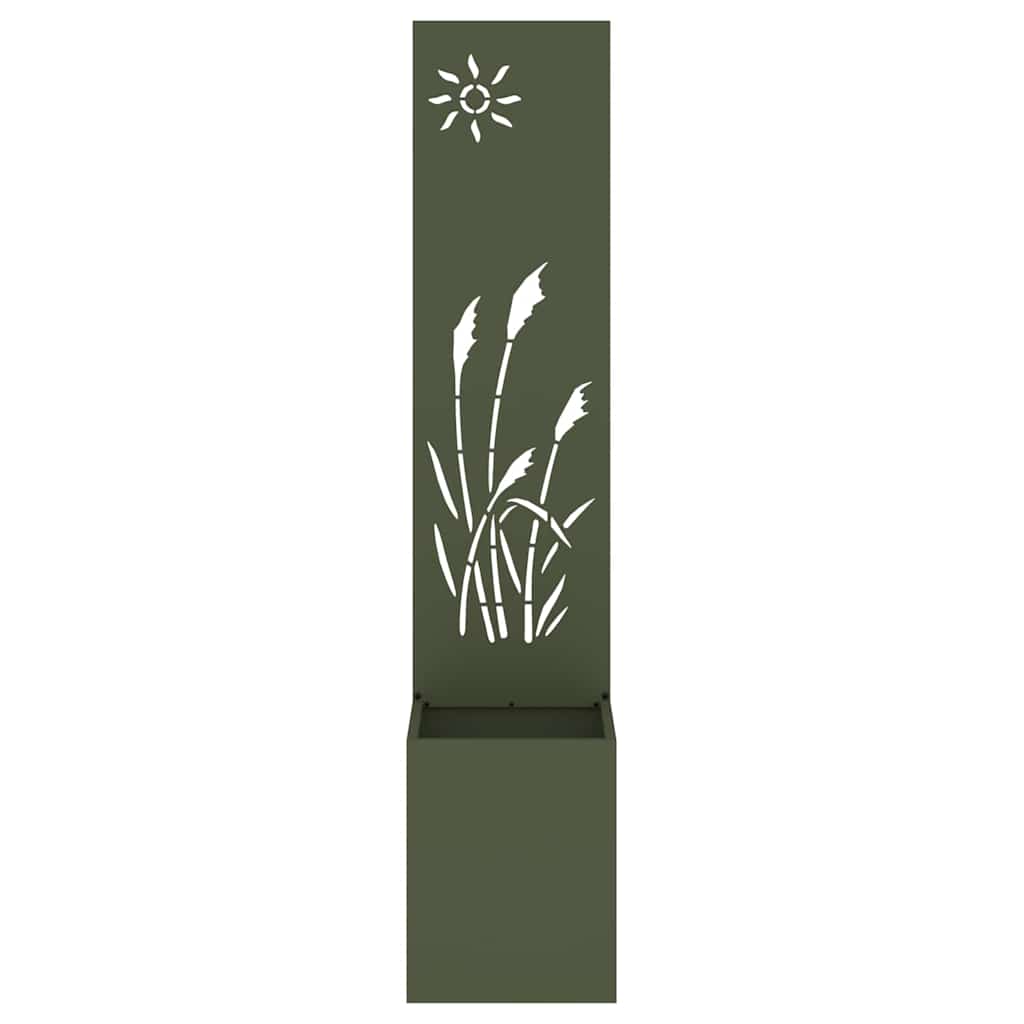 vidaXL Garden Privacy Screen Fretwork Olive green 32 x 32 x 150 cm 5
