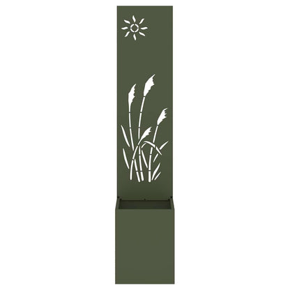 vidaXL Garden Privacy Screen Fretwork Olive green 32 x 32 x 150 cm 5