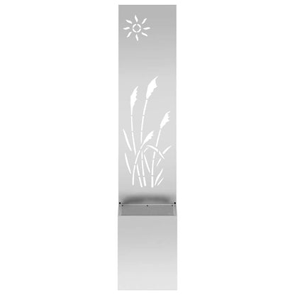 vidaXL Garden Privacy Screen Silver 32 x 32 x 150 cm Galvanised steel 5