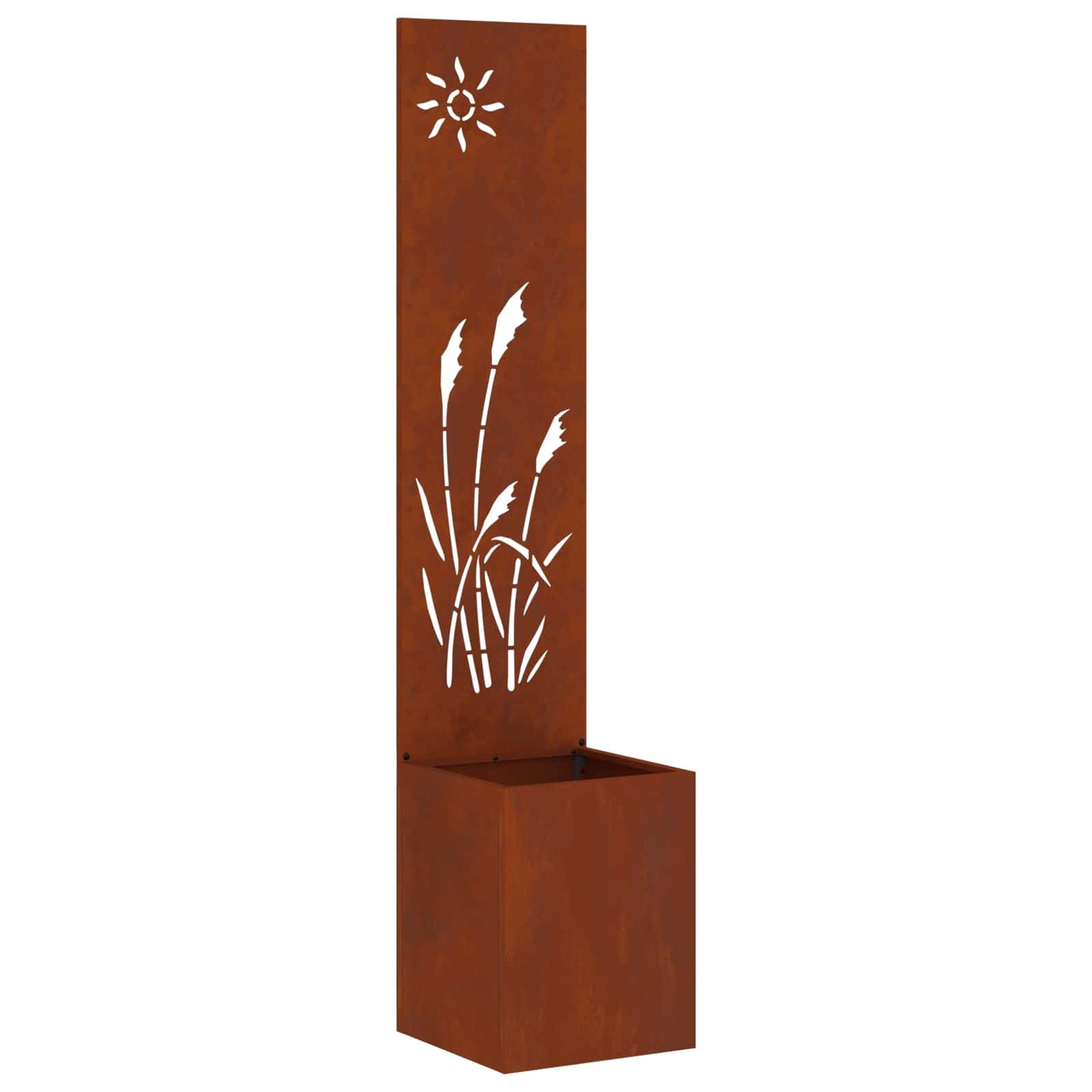 vidaXL Garden Privacy Screen Rusty 32 x 32 x 150 cm Weathering steel 2