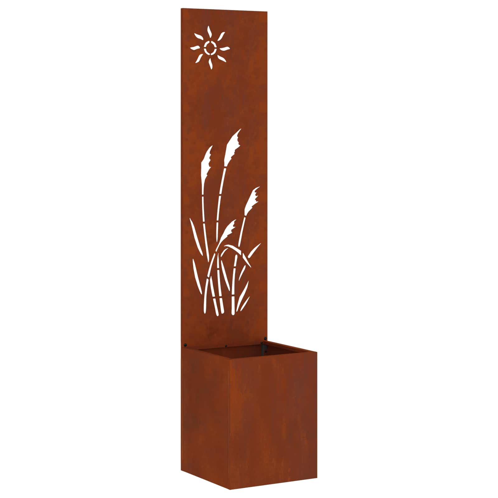 vidaXL Garden Privacy Screen Rusty 32 x 32 x 150 cm Weathering steel 2