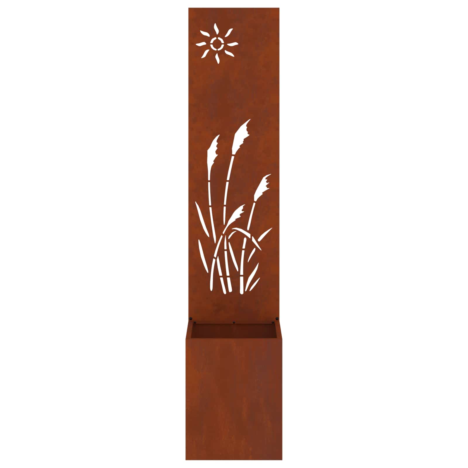vidaXL Garden Privacy Screen Rusty 32 x 32 x 150 cm Weathering steel 6