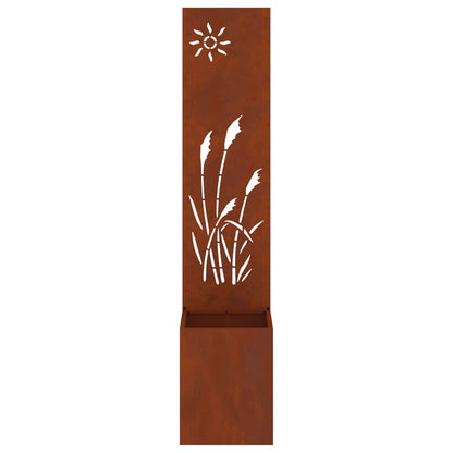 vidaXL Garden Privacy Screen Rusty 32 x 32 x 150 cm Weathering steel 6