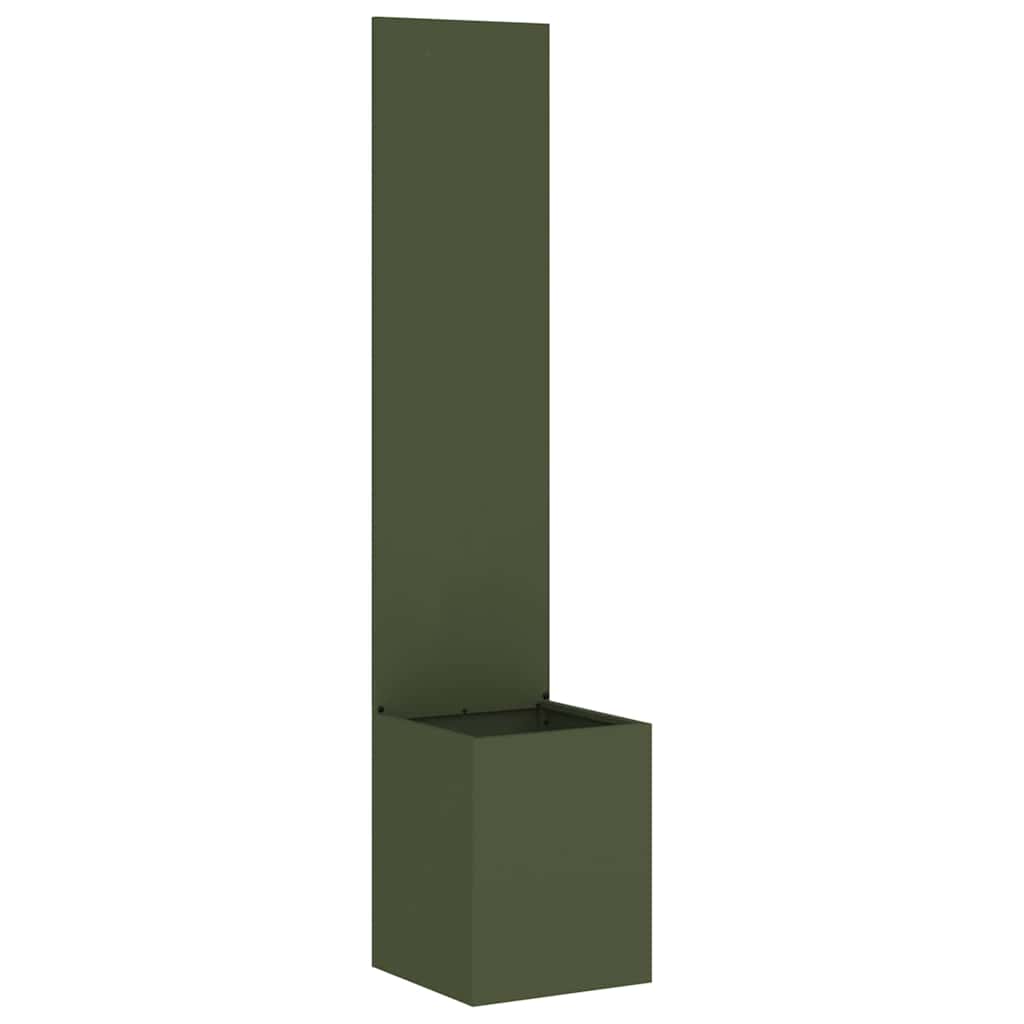 vidaXL Garden Privacy Screen Fretwork Olive green 32 x 32 x 150 cm 2