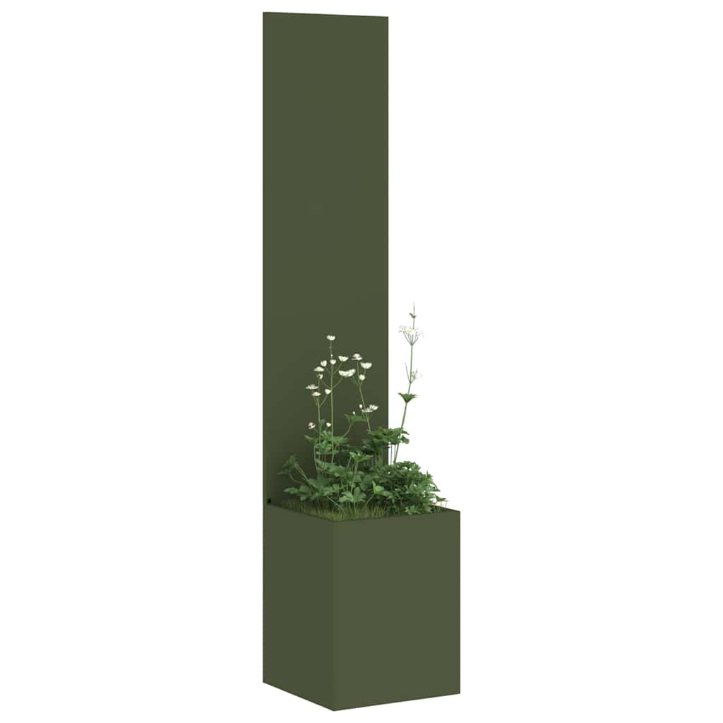 vidaXL Garden Privacy Screen Fretwork Olive green 32 x 32 x 150 cm 3