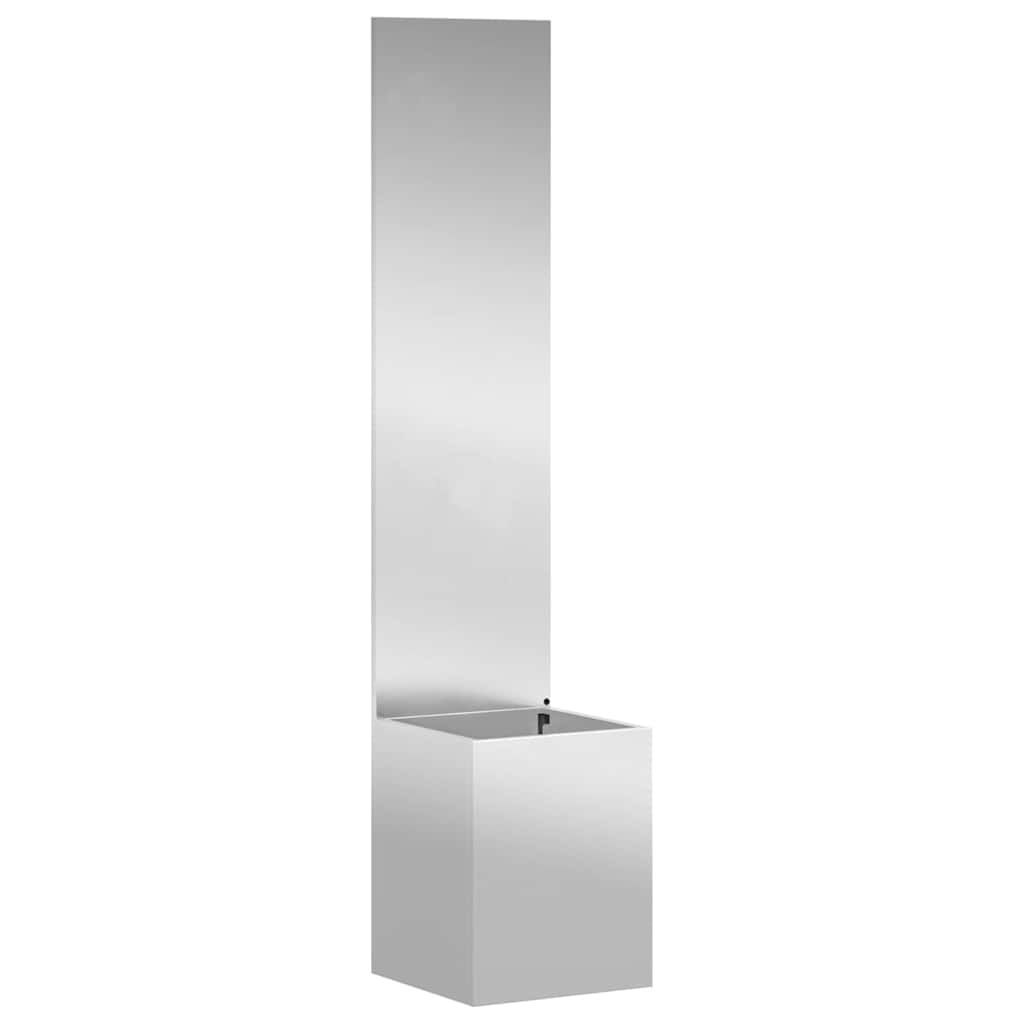 vidaXL Garden Privacy Screen Silver 32 x 32 x 150 cm Galvanised steel 2