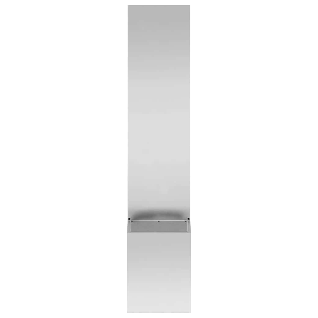 vidaXL Garden Privacy Screen Silver 32 x 32 x 150 cm Galvanised steel 5