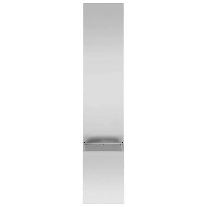vidaXL Garden Privacy Screen Silver 32 x 32 x 150 cm Galvanised steel 5