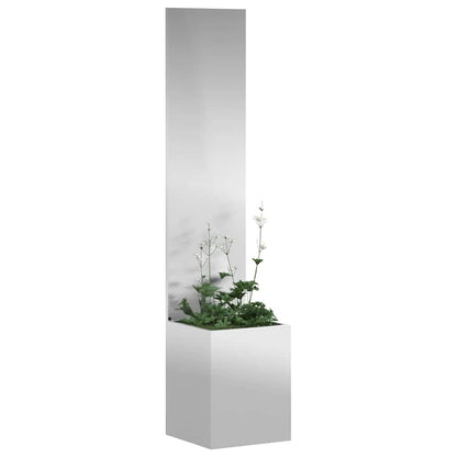 vidaXL Garden Privacy Screen Silver 32 x 32 x 150 cm Galvanised steel 3