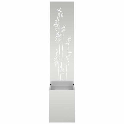 vidaXL Garden Privacy Screen Silver 32 x 32 x 150 cm Galvanised steel 5
