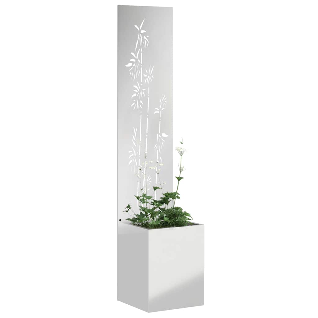 vidaXL Garden Privacy Screen Silver 32 x 32 x 150 cm Galvanised steel 3