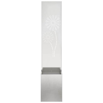 vidaXL Garden Privacy Screen Sliver 32 x 32 x 150 cm Stainless steel 5
