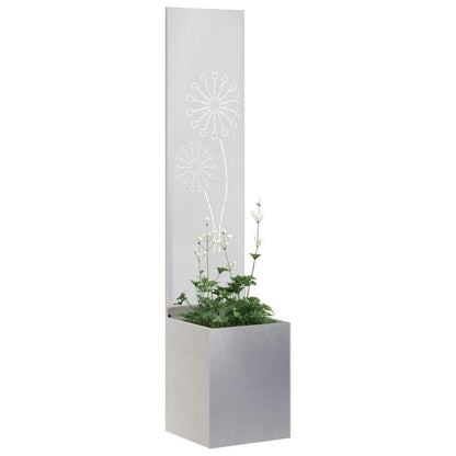 vidaXL Garden Privacy Screen Sliver 32 x 32 x 150 cm Stainless steel 3