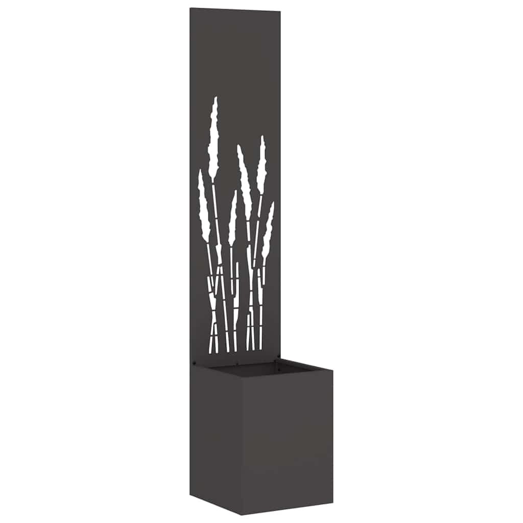 vidaXL Garden Privacy Screen Black 32 x 32 x 150 cm Cold-rolled steel 2