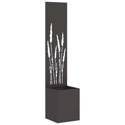 vidaXL Garden Privacy Screen Black 32 x 32 x 150 cm Cold-rolled steel 2