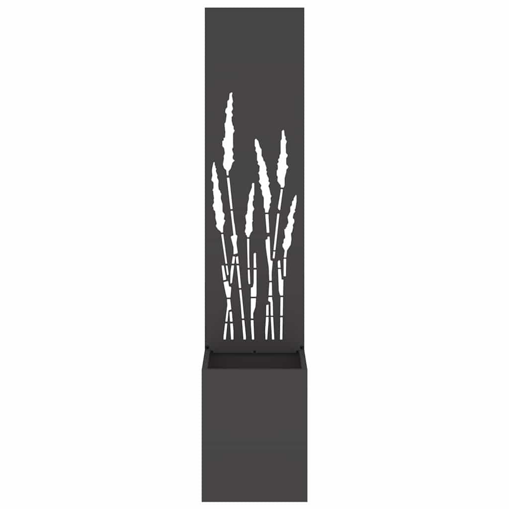 vidaXL Garden Privacy Screen Black 32 x 32 x 150 cm Cold-rolled steel 5