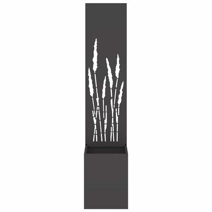 vidaXL Garden Privacy Screen Black 32 x 32 x 150 cm Cold-rolled steel 5