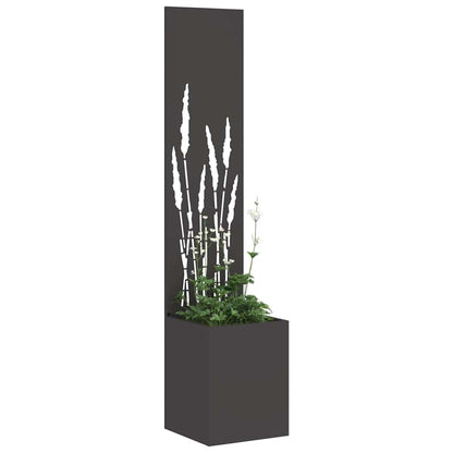 vidaXL Garden Privacy Screen Black 32 x 32 x 150 cm Cold-rolled steel 3