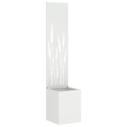 vidaXL Garden Privacy Screen White 32 x 32 x 150 cm Cold-rolled steel 2