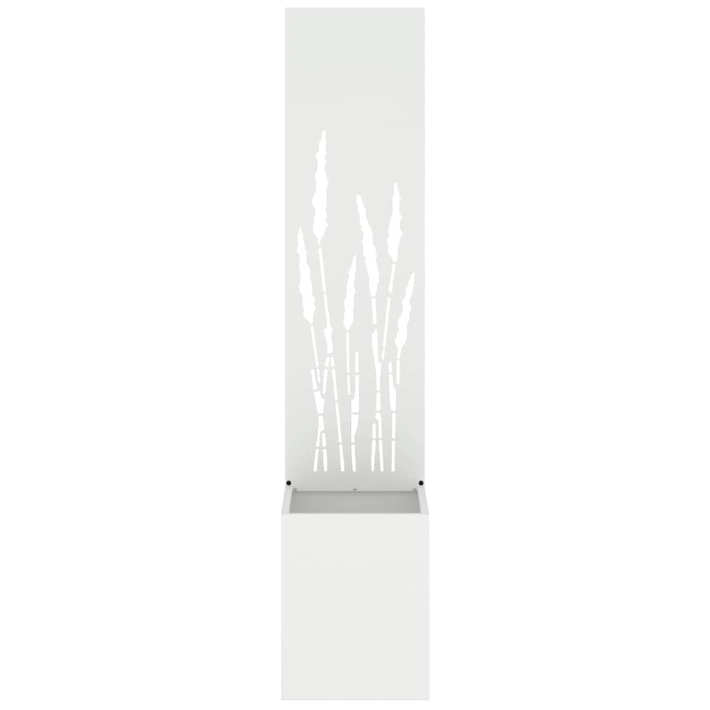 vidaXL Garden Privacy Screen White 32 x 32 x 150 cm Cold-rolled steel 5